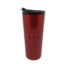 Acolchado de acero inoxidable taza de café vacío rojo, azul 400ml